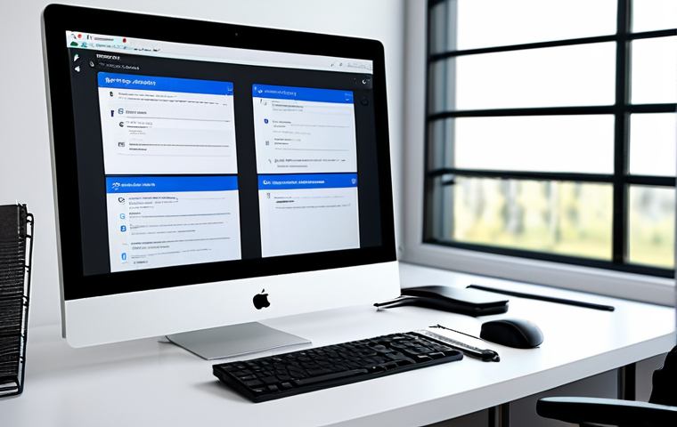 효율적인 지식 관리 체계의 설계 - **
"A well-organized digital workspace. Folders neatly labeled on a computer screen representing co...