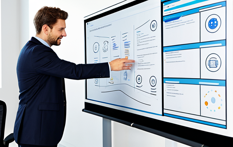 지식 구조화와 데이터 분석의 결합 - Data Visualization & Storytelling**

"A professional data analyst in a modern office, reviewing a co...